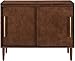 Crosley Furniture Everett Media Console and Record Player Stand with Storage for Vinyl Records, Mahogany