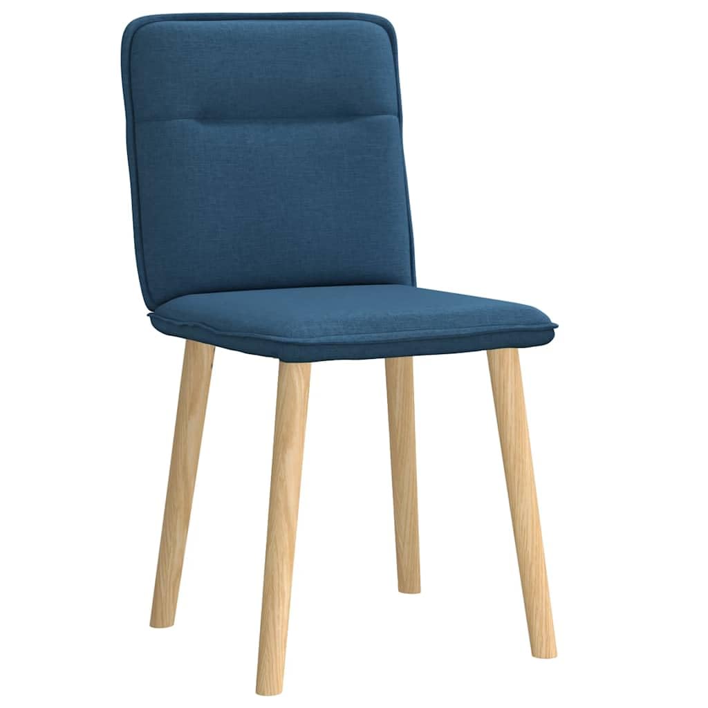 2 sedie da pranzo in tessuto blu con struttura in metallo, 45 x 54 x 86 cm, imbottite, comoda seduta, mobili per sala da pranzo robusti per soggiorno e cucina, sedie moderne e durevoli