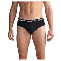 GANT Men's Brief 3-Pack, Black, 2XL