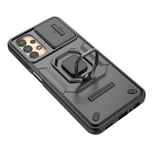 Image of CamShield Pro Case with Slide Camera Protection and 360 Protection Ring Stand Bumper Back Case Cover for Samsung Galaxy A13 5G / A13 4G (Blue)