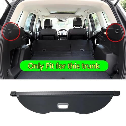 Cubierta retráctil de maletero Ford Kuga 2013-2019 con lona de alta densidad 2