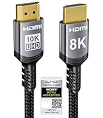 Sniokco 10K 8K 4K Cavo HDMI 2.1 48Gbps 3 Metri, Certificato Ultra Alta Velocità Cavi HDMI® 0.01ms 4K 240Hz 165Hz 120Hz 8K 60Hz eARC Netflix HDCP 2.3 2.2 DTS:X HDR10+ TV Monitor Proiettore