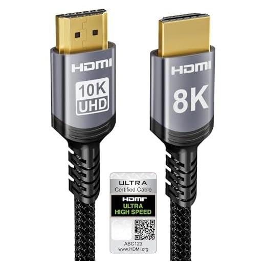 Sniokco 10K 8K 4K Cavo HDMI 2.1 48Gbps 1 Metri, Certificato Ultra Alta Velocità Cavi HDMI® 0.01ms 4K 240Hz 165Hz 120Hz 8K 60Hz eARC Netflix HDCP 2.3 2.2 DTS:X HDR10+ TV Monitor Proiettore