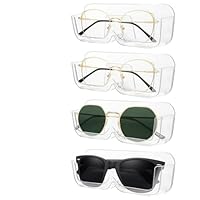 Xiuyer Brillenhalter Wand Brillenaufbewahrung, 4 Stück Brillenablage Sonnenbrillen Aufbewahrung Organizer Wandmontage zum Aufhängen Brille Sonnenbrillen Brillenaufbewahrung Brillenhalter