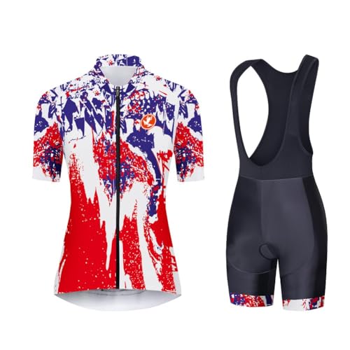 UGLY FROG SOMMERNv1277US Women's Cycling Suits Cycling Jersey Set Short Sleeve Padded Bib Shorts