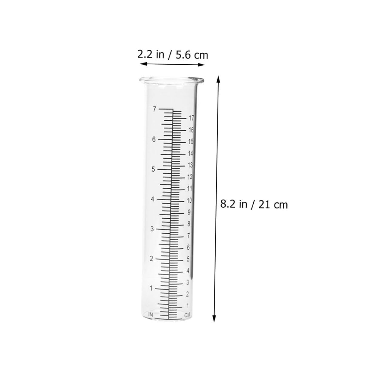 Hemoton 4Pcs Transparent Rain Gauge Clear Rain Measuring Tool for Garden Lawn Patio Accurate Precipitation Measurement for Outdoor Use