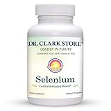 Dr. Clark Selenium Supplement 200 Mcg - Dietary Capsules with Essential Antioxidant Mineral -...