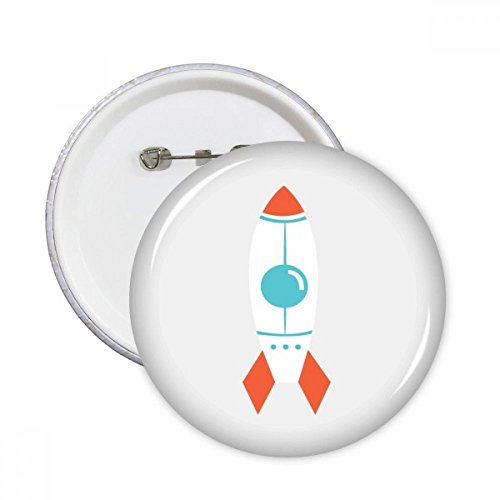 Badge Univers Alien Rocket Round Pins de 5 pièces en taille L pour décoration de vêtements