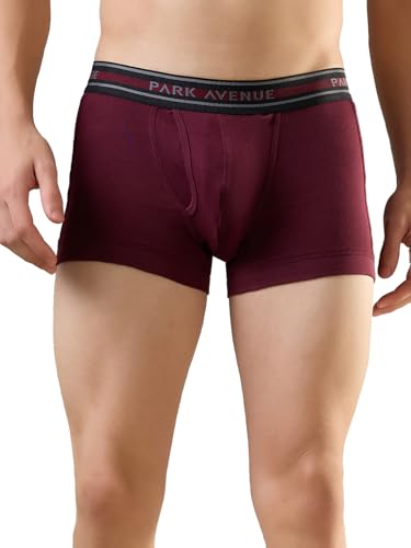 Image of Park Avenue Men Regular Fit Solid Pattern Pure Cotton Trunk Pack of 2