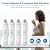 RO100ROPOT 4-Pack Water Filter Replacement Cartridge Set Compatible with Bluevua RO100ROPOT and RO100ROPOTUV Series Replacement Filter Cartridge, Pack of 4 Filters (1 PP, 1 CTO, 1 RO, 1 PCF)