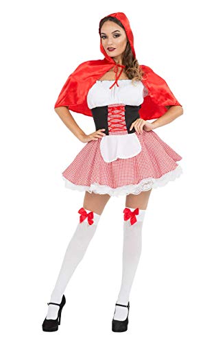 ORION COSTUMES Costume Cappuccetto Rosso Sexy Carnevale - Donna