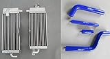 For YAMAHA YZ125 YZ 125 1996-2001 96 97 98 99 00 01 Aluminum radiator & hose (BLUE)