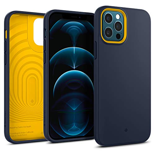Caseology Nano Pop Compatible with iPhone 12 Pro Case Compatible with iPhone 12 Case (2020) - Blueberry Navy