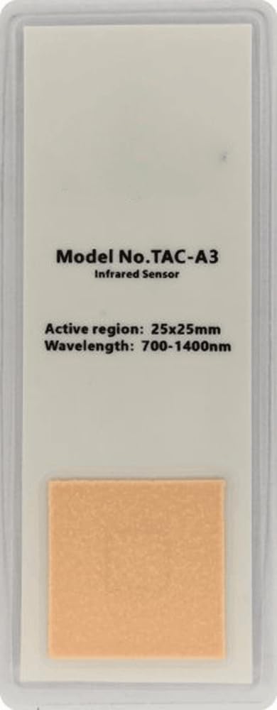 700-1400nm Wavelength Light Display Detection Sensor, Observation Card, Frequency Multiplier Card, Photosensitive Card, Optical Detection, Dimmer Strip (A3-25mm*25mm)