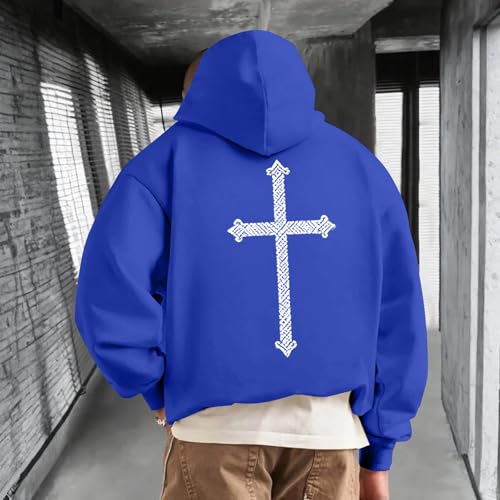 Christian Hoodies for Men Y2K Inspirational Religious Faith Cross Sweatshirts Mens Vintage Graphic Hoodie Pullover3