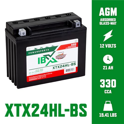 Image of Interstate Batteries IBX YTX24HL-BS Powersports Battery 12V 21Ah 330CCA AGM
