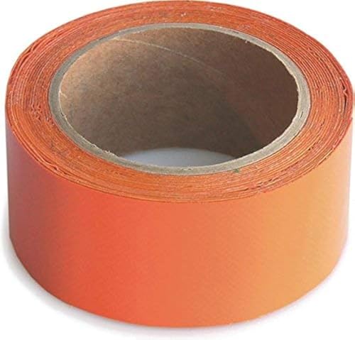 Wupsi PVC-Planen-Reparaturband - Klebeband zur Reparatur von Löchern & Rissen an LKW-Plane, Anhängerabdeckung, Markise & Zelt - Orange, 5 cm X 5 m