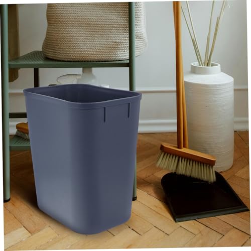 Bote de basura rectangular Garneck 15 L plástico gris miniatura 7