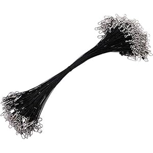 SGerste 100 stks/partij Carbon Staal Draad Vissen Leiders met Swivels Snaps Vissen Draad Rigs Vissen Trace Lokt Staal Draad Leider Lijn