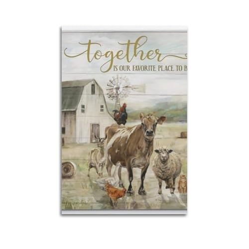 Toile vintage de salon Together is our favorite place grande affiche murale de chambre