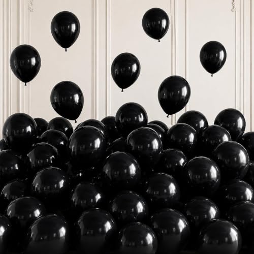 Image of Togvu Black Balloons, 50Pack 5 Inch Small Mini Black Latex Party Balloons