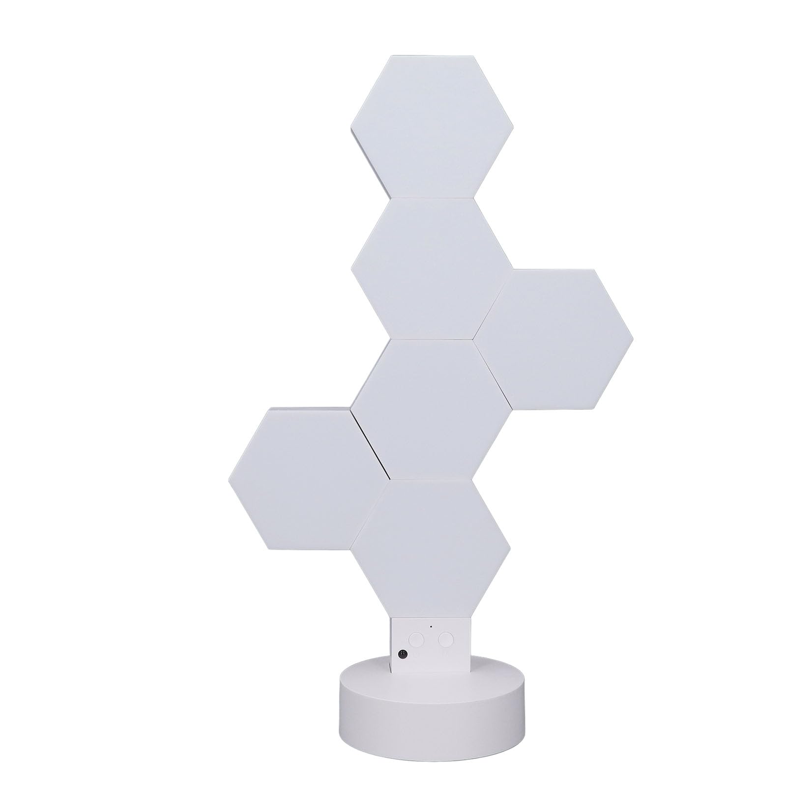 EVGATSAUTO LED Hexagon Wandpanel Set, 6 RGB Panels, Gaming Beleuchtung mit Fernbedienung, Stimmungslicht für Wohnzimmer