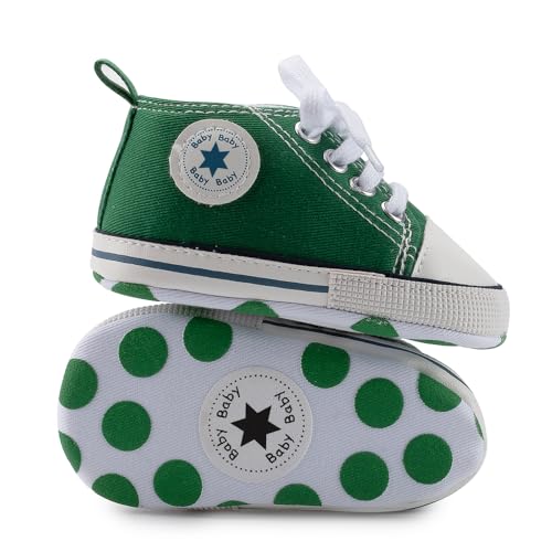 Save Beautiful Baby Girls Boys Canvas Sneakers Soft Sole High-Top Ankle Infant First Walkers Crib Shoes