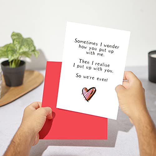 We-Put-up-with-Each-Other-Funny-Anniversary-Card-Wedding-Anniversary-Card-Birthday-Cards-for-Him-Birthday-Cards-for-her-Witty-Card-for-Husband-Banter-Card-for-Wife-Anniversary-Card-A5