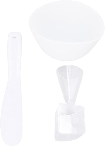 ZJchao Juego de tazones para mezclar mascarillas faciales, juego de tazones de máscara facial, tazones para mezclar, kit de espátula, cuchara