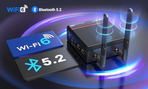 Mini PC sans ventilateur MINIX Z300 0dB processeur Intel N300 8 coeurs fréquence maximale : 3 60 Ghz Ram SSD de 2 ports HDMI 4K double écran Wi Fi 6 Bluetooth 5.2 - vue 6