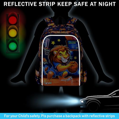 Image of 3PCS Dinosaur Backpack for Boys, 16 Inch Kids Water Resistant Preschool Elementary Kindergarten Bookbags and Lunch Box | Kids