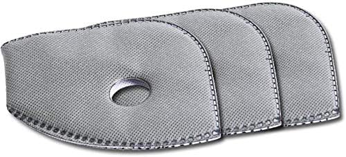 15 Pieces Five-layer Activated Carbon Filters Replaceable Filter Inserts and Exhaust Valves Replacement for Men Women with 6 Exhaust Valves