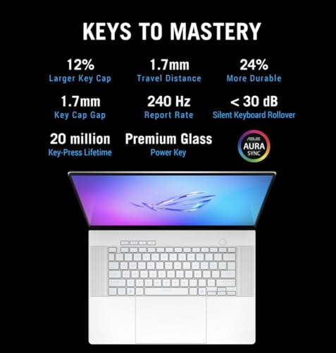 Image of ASUS ROG Zephyrus G16 Laptop 16.0 inch 240Hz WQXGA Display (Intel Ultra 9-285H, GeForce RTX 5070 Ti 12GB, 32GB LPDDR5X, 2x4TB SSD R0 (8TB), RGB KB, Thunderbolt 4, WiFi 7, Win 11 Pro) w /USB-C Dock