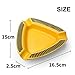 Cigar Ashtray Triangle - Large Outdoor Rest for Patio/Outside/Indoor (Yellow)