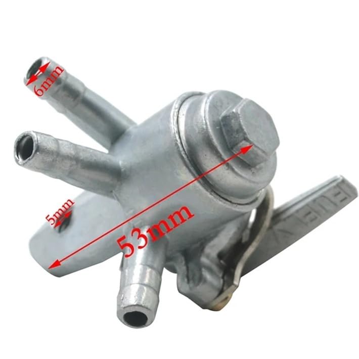 Llave de purga interruptor de combustible válvula de cierre para motocicleta 2