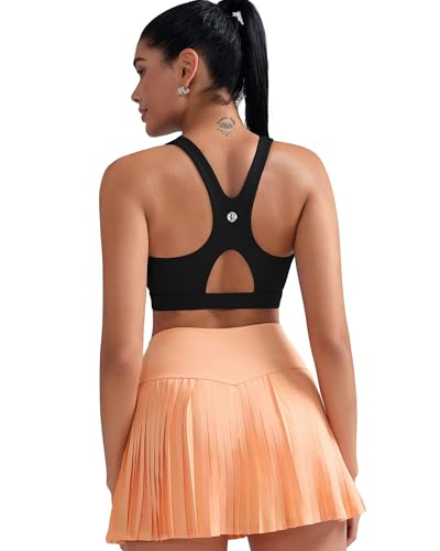 RUNNING GIRL Sports Bras for Women High Support,Racerback Molded Cup Sports Bra with Sewn in Pads2