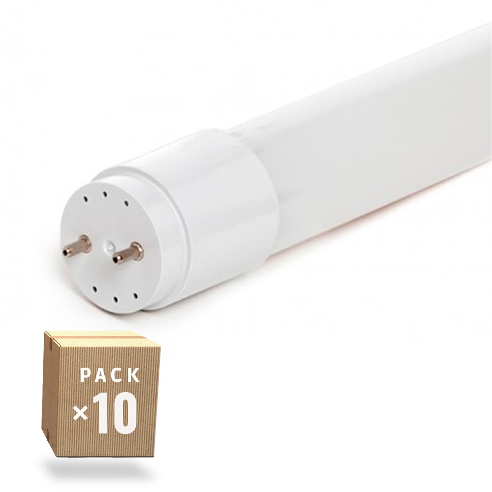 Pack 10 Tubos LED T8 18W 2520Lm 6000ºK Vidrio 120Cm 40.000H [TC-T8-18WC-CW-PK10-AP] | Greenice