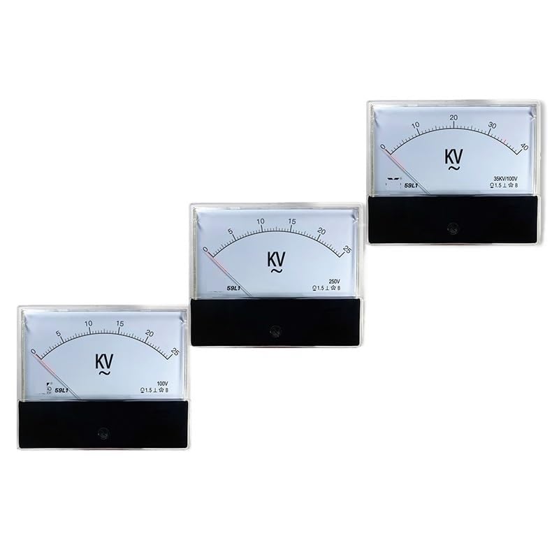 59l1, voltímetro de alto voltaje de CA, medidor de KV de 100 V, 5 kV, 10 kV, 12 kV y 25 kV, 100 x 120 mm de CA(AC 25kV 100V)
