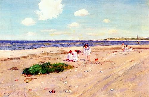 Impression toile Shell Beach Shinnecockn grand format poster pour habiller mur salon