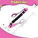 kowaku Yoga Strap Yoga Stretching Strap Pilates Flexibility Elastic Workout Portable Adjustable Multipurpose Gymnastics Stretch Band, Rose Red