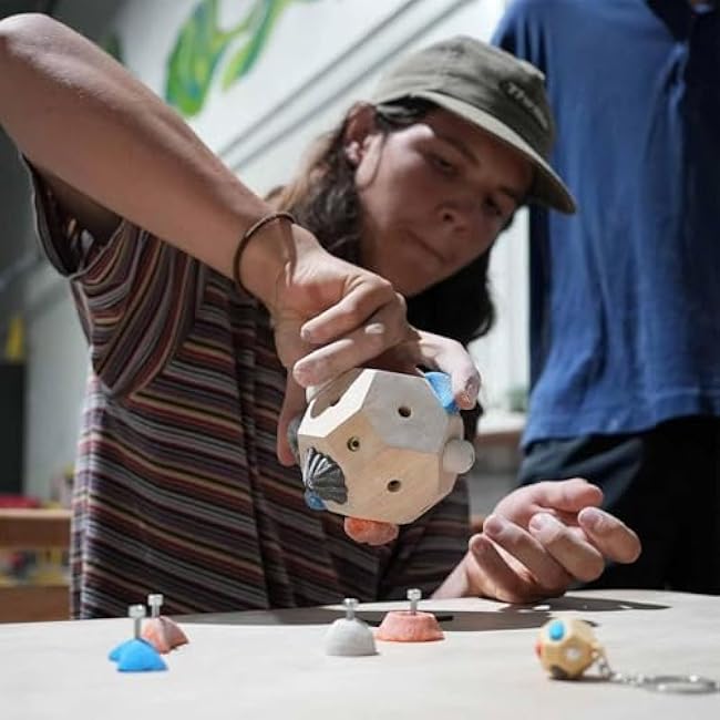 2 Pcs Handcrafted Boulder Blocks,Build Strength and Precision, Finger Training Tool for Climbers, 3D Climbing Ball, Anywhere to Simulate Rock Climbing, Gift for Mountain Rock Climbers