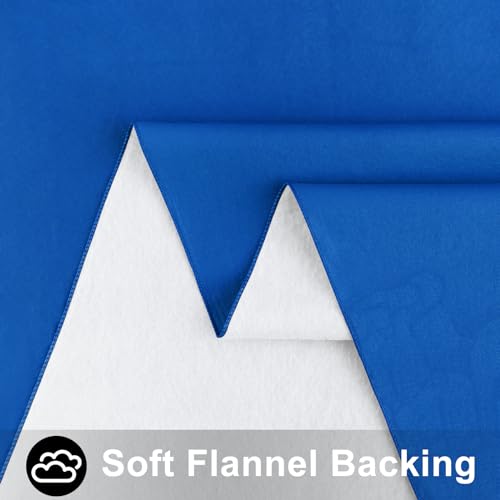 Image of Smiry Rectangle Table Cloth 60x102 Inch, Waterproof Wipeable Vinyl Tablecloths Protector, Oil Spill Proof Plastic Table Cover for Dining, Picnic, Camping, Outdoor, Blue