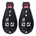 KEYALL 1 Pack 6 buttons Remote Control Car Key Fob 2008-2010 Fit for Chrysler Town & Country 3.3L M3N5WY783,IYZC01C,05026453AC,05026453AE,05026453AF