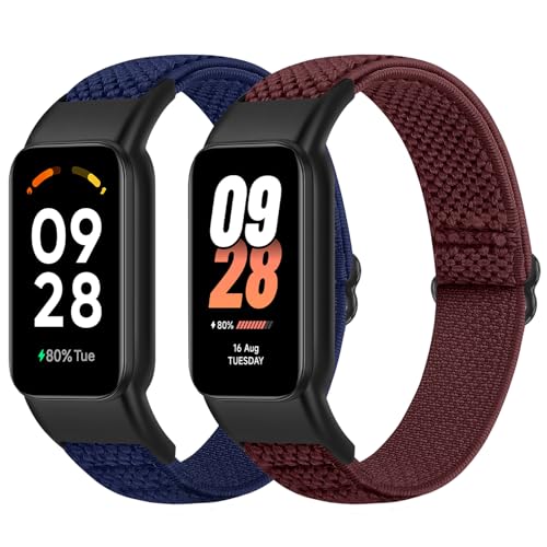 [Bcuckood] �e�����v�̌����o���h Xiaomi Smart Band 8 Active/Redmi Smart Band 2�Ƃ̌݊����A�����\�� �L�k���̂�������p�i�C�������X�g�o���h�X�|�[�c�X�g���b�v�����j�������A2�p�b�N