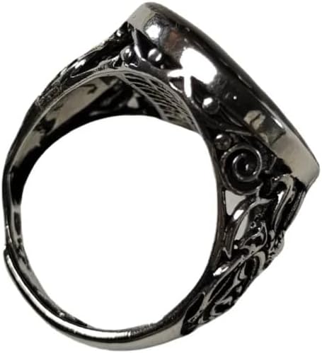 Brenham pallasite Meteorite ring Olivine meteorite material Specimen ring Jewelry ring for men and women - QB306