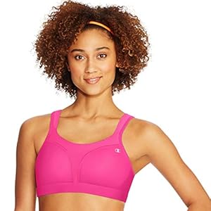 Champion-Womens-Spot-Comfort-Full-support-Sport-Bra Champion womens Spot Comfort Full Support Sports Bra, Pinksicle, 34D US