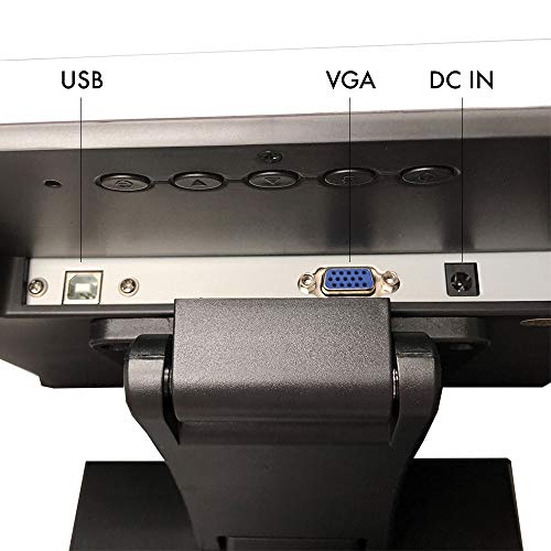 Image of 15 inch Pro Series Capacitive LED Backlit Multi-Touch Monitor, True Flat Seamless Design Touchscreen, Great for Office, POS, Retail, Restaurant, Bar, Gym, Warehouse, NO Driver Required (15 Inch)