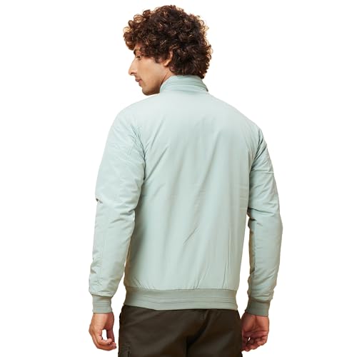 Image of Being Human Turquoise Regular Fit Men's Jacket Clothing