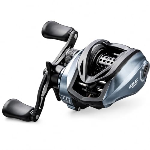 DC Baitcasting Reel 7. 1:1 Gear Ratio Digital Control Anti-Backlash 6+1 Bearings Ultralight for Bass Freshwater- Right Handed
