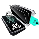 ESR Pack 3 Protectores de Pantalla con Privacidad para iPhone 17e/iPhone 16e/14/13/13 Pro, Protección Militar, Dureza 9H, Cristal Templado Antiespía con Bandeja UltraFit